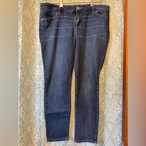 Simply Vera Vera Wang Dark Blue Straight Leg Jeans
